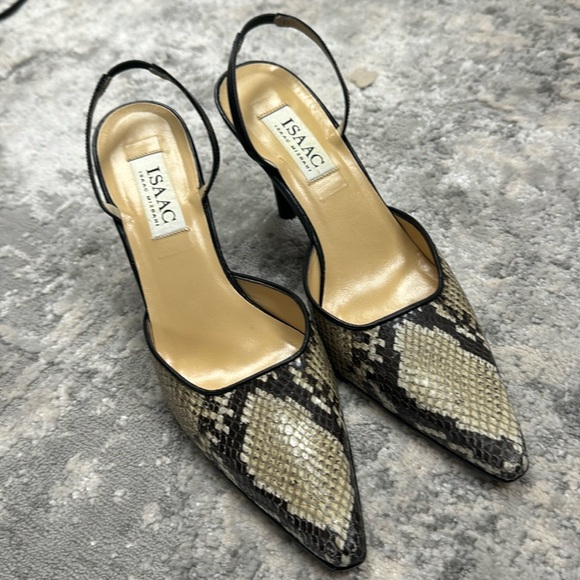Isaac Mizrahi Elisa Python Print shoes w box sz 9 - Picture 1 of 5